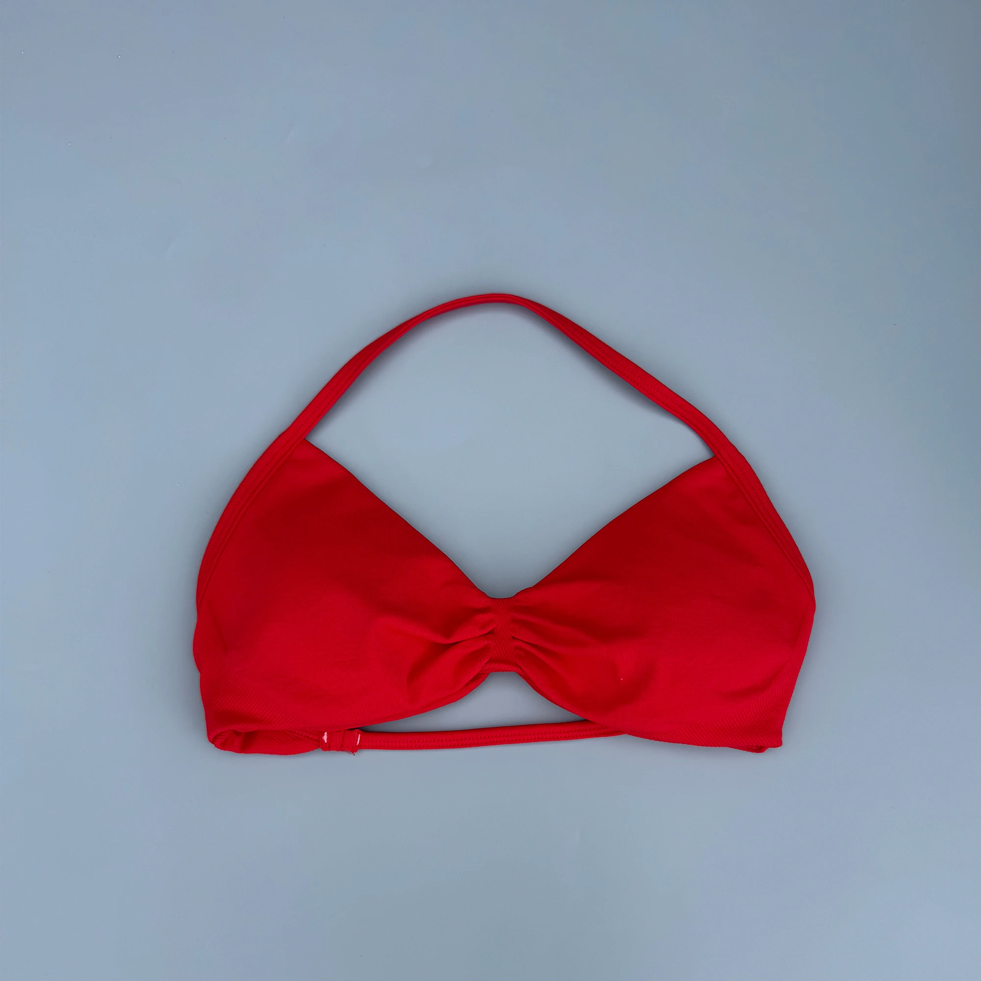 Women's High Support Seamless Strappy Sports Bra with Ruched Details