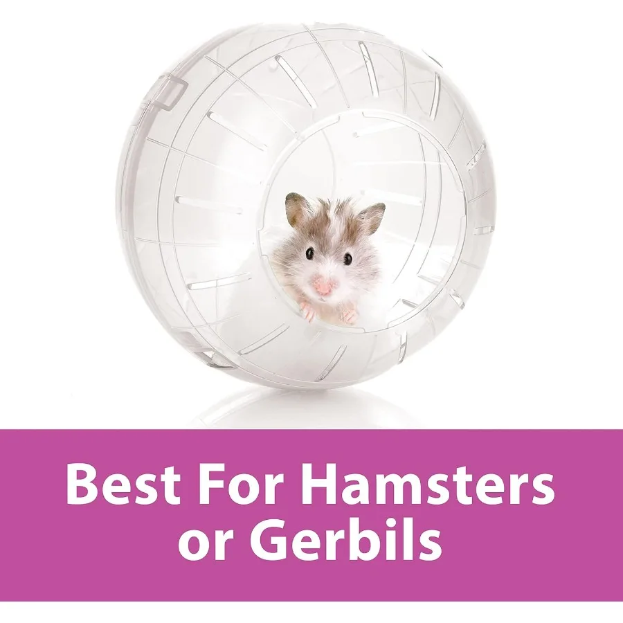 7 Clear RunAbout Exercise Ball for Pet Hamsters Gerbils Safe Transparent and Durable Indoor Activity Solution for Small Rodents 4