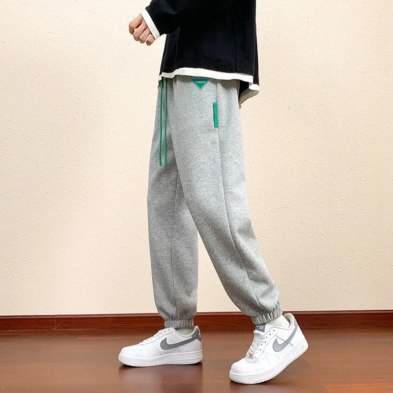 Autumn Gray Sweatpants for Men Fashion Baggy Sports Pants Balck Trousers Male Joggers Streetwear Sportswear Bottoms