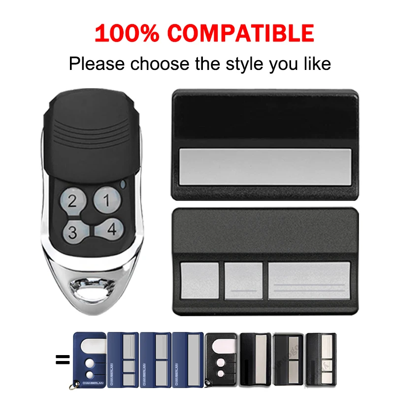 For 4330E 4332E 4333E 4335E 4330EML 4332EML 4333EML 4335EML Electric Garage Door / Gate Remote Control 433.92MHz Rolling Code 3