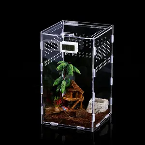 Tarantula Terrarium Jumping Spider Breeding Box Enclosure Accessories  Insect Living Habitat Landscape Case - AliExpress