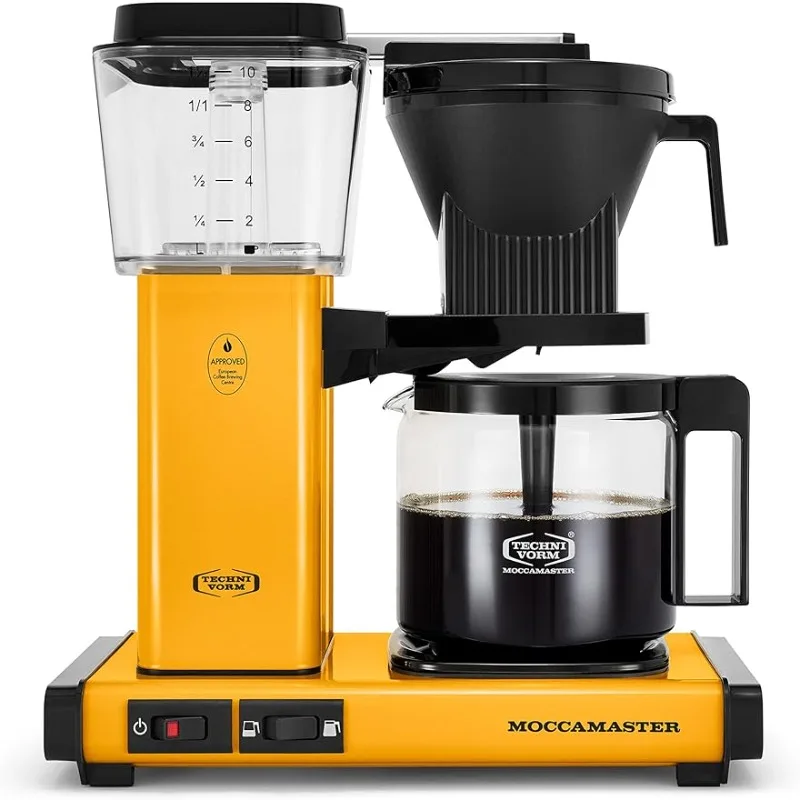 

Кофеварка techniuzunmoccamaster 53942 KBGV на 10 чашек, желтый перец, 40 унций, 1,25 л
