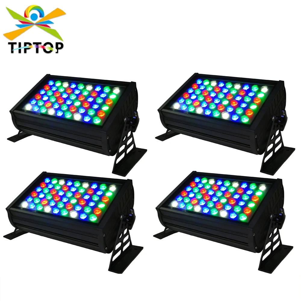 

TIPTOP 4XLOT TP-W5403A LED RGBW 200W Wall Wash Light 54X3W LED Flood Stage Linear Outdoor RGBW Single Color
