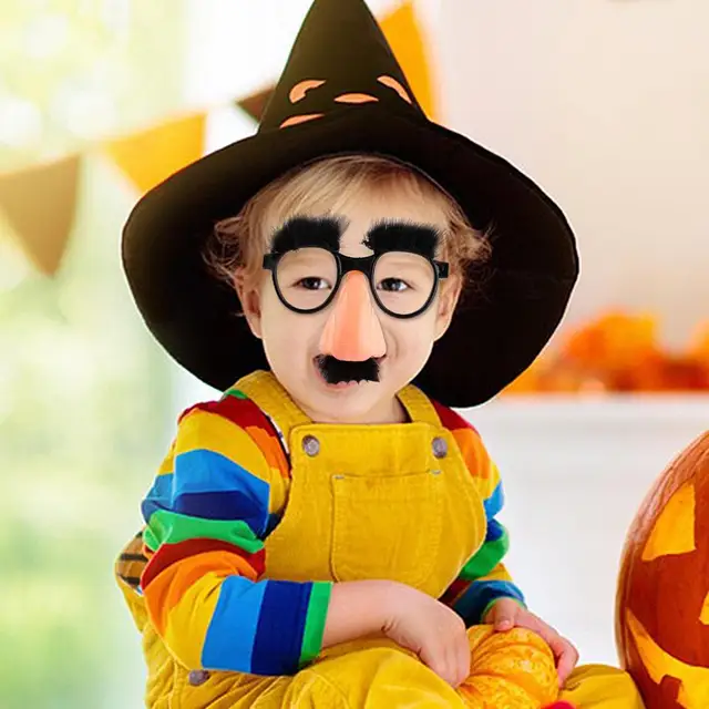 Occhiali E Baffi Finti Per Scherzi - 2 Set Bianco E Nero, Accessori Festa E Carnevale - Foto 4