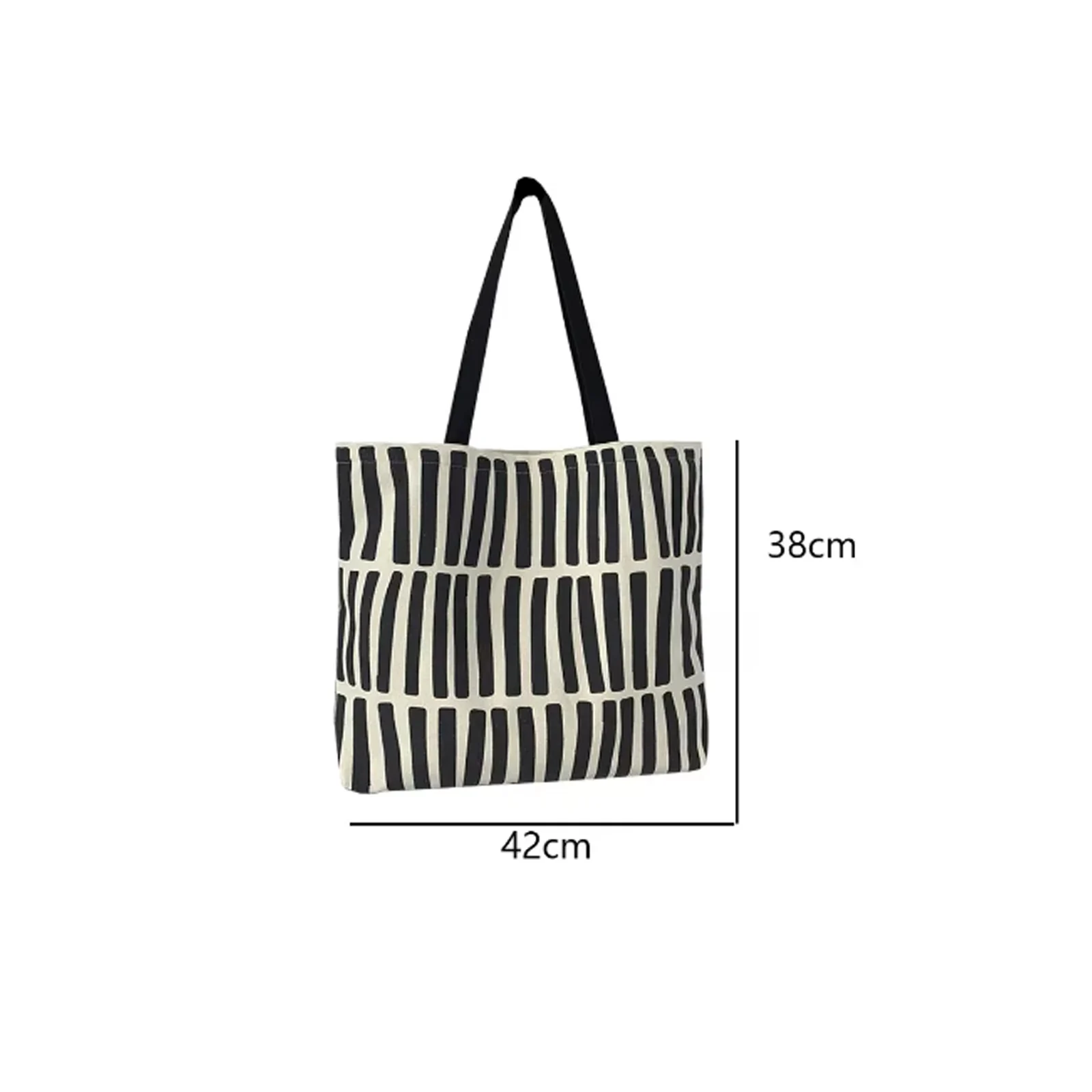 Korean Canvas Bag with Niche Design Large Capacity Student School Handbag Commuting Tote Single Shoulder Canvas Bag