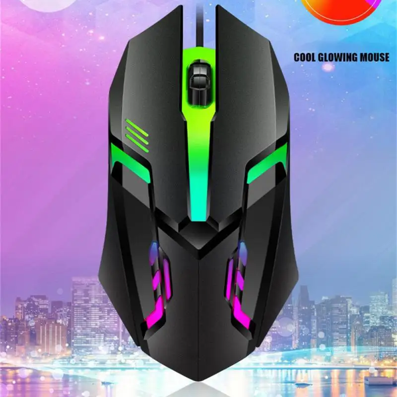 

New Photoelectric Wired Mouse E-Sports Luminous Wired Mouse USB Wired Colorful Luminous Mouse Office Computer Mouse Mouse
