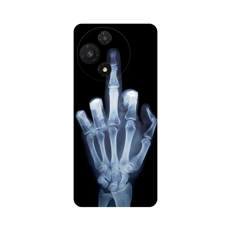 Stylish Soft Silicone Wolf Marble Flowers Phone Case Cover