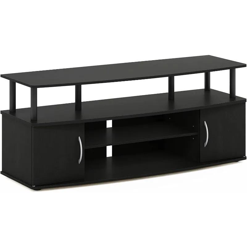 

Furinno JAYA Large Entertainment Stand for TV Up To 55 Inch, Blackwood Tv Stand Living Room Furniture
