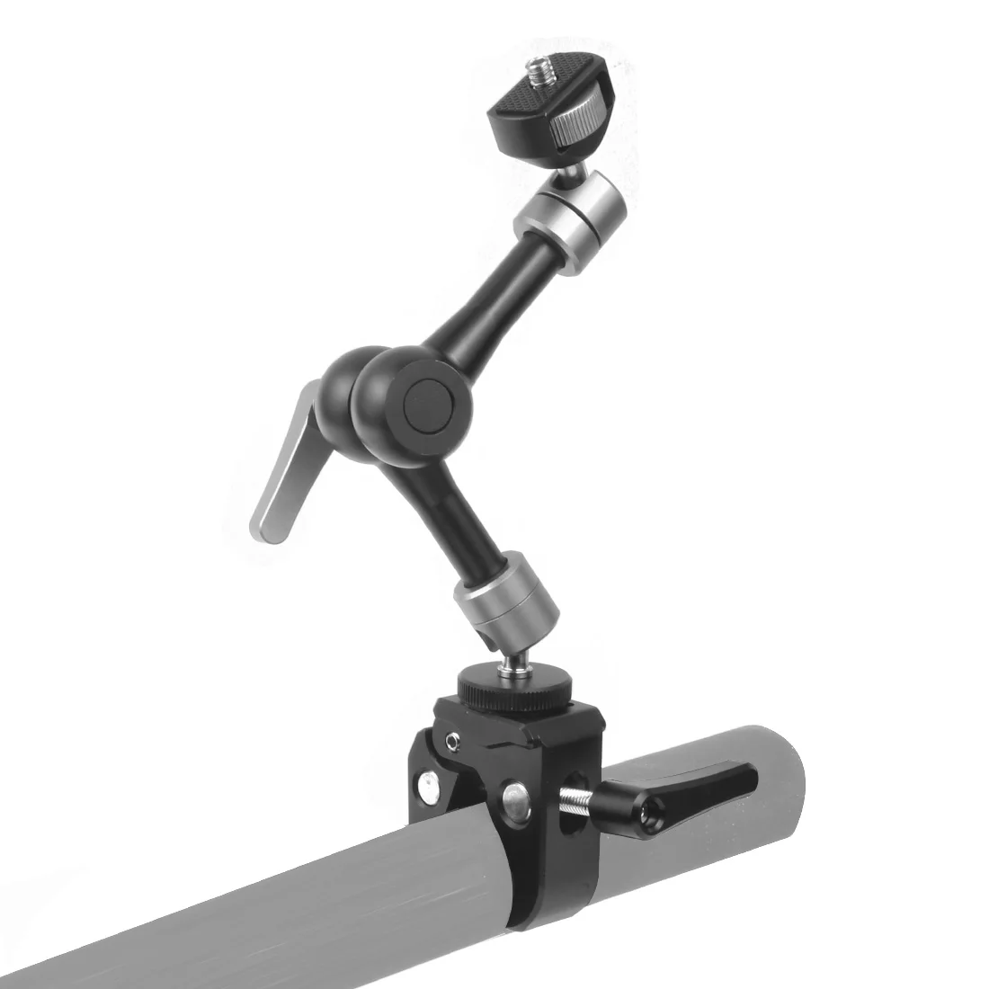 Vielseitige bewegliche Reibungsrosette, magischer Arm, 17,8 cm (11 Zoll, verstellbare Krabbenklauenklemme 1/4 3/8 für SLR-Kamerahalterung, Monitorkäfig-Rig – Detail 3
