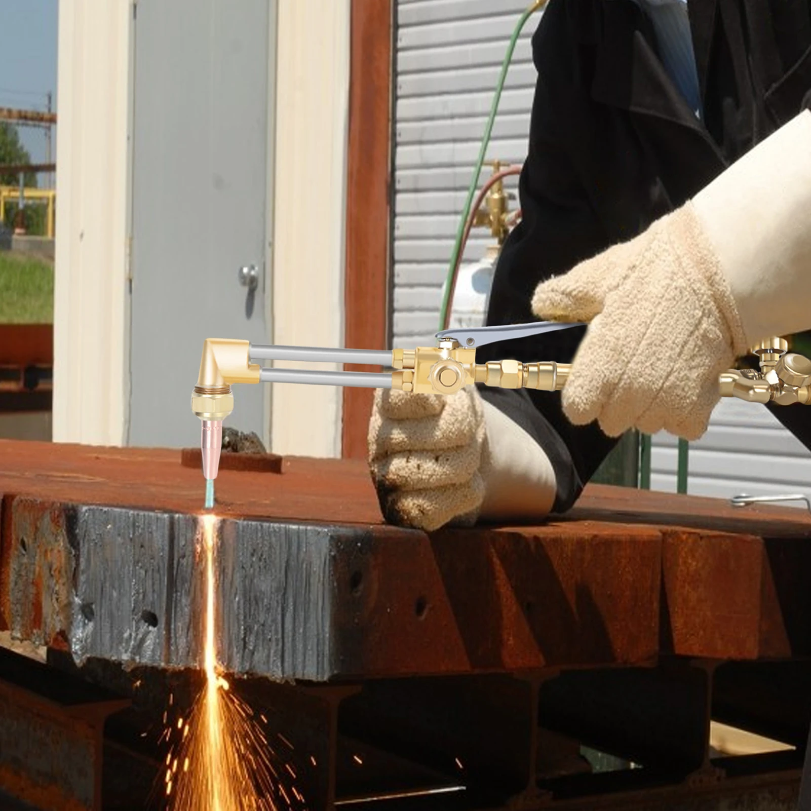 Oxy Acetylene Torch Kit, Portable Acetylene Welding Cutting Torch Kit, Medium Duty Gas Welding Outfit Tote Kit without Tanks 4