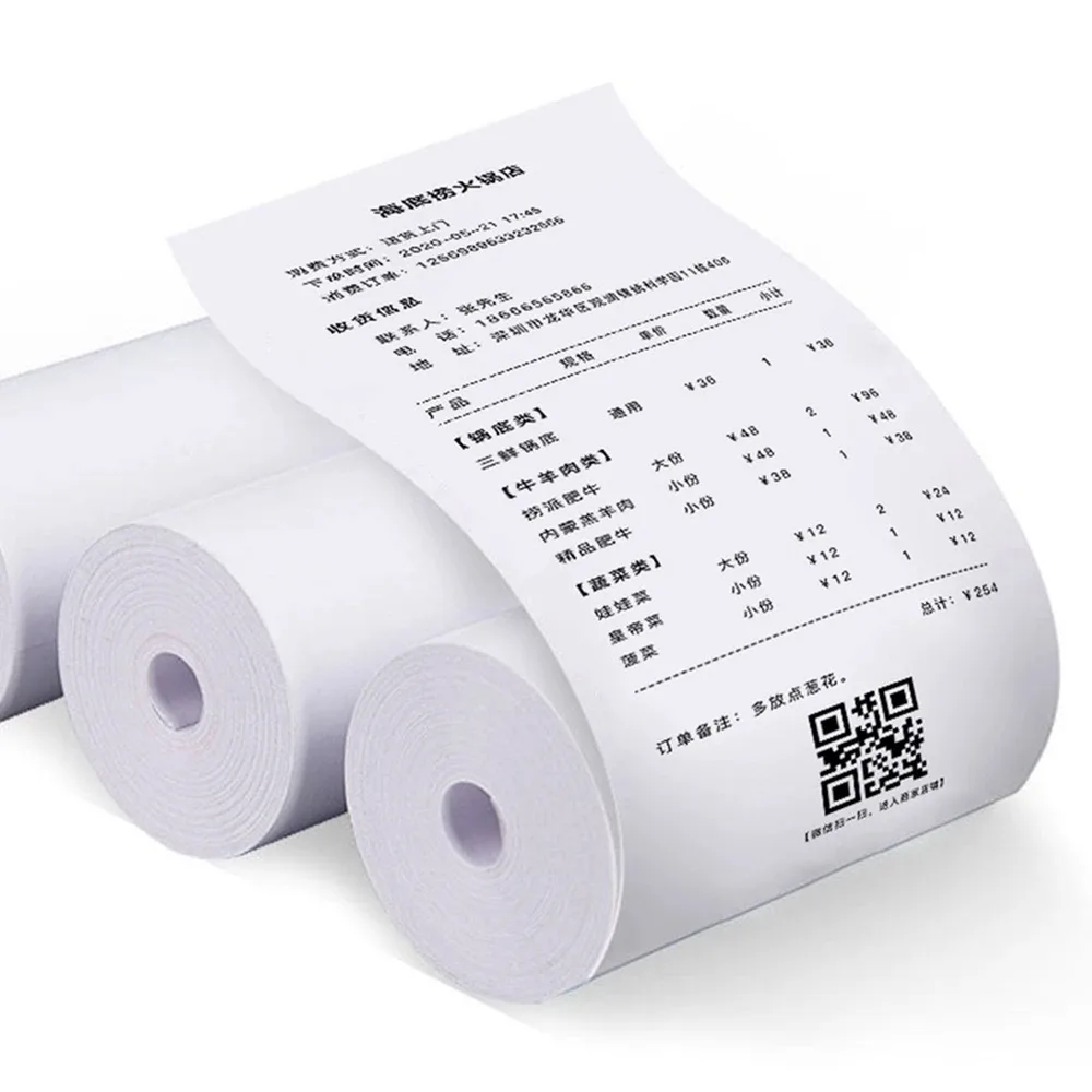 Thermal Paper Printing Paper Thermal Paper Roll Thermal Printer Paper 10 Rolls White Children Camera Wood Pulp Thermal Paper Self-adhesive thermal paper Instant Print Kids Camera Printing Paper Rep