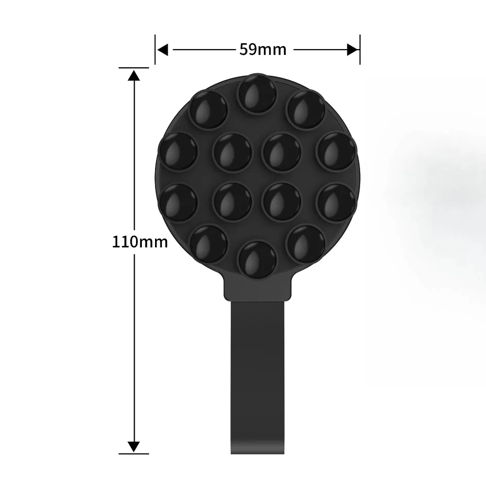 Magnetic Suction Cup Phone Mount with Silicone Grip Holder