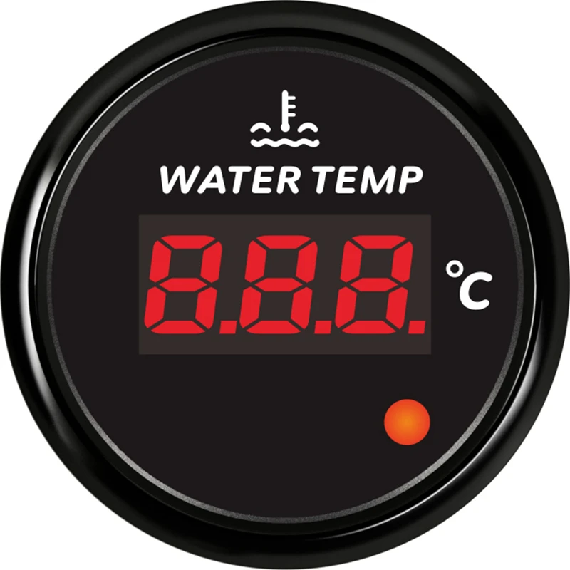 

New Arrival 52mm 40-120 Degree Show Water Temperature Gauges 291-22ohm Digital Water Temp Meters with Alarm System for Auto Boat