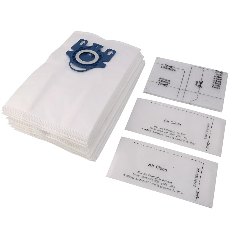 

12Pcs Vacuum Cleaner Accessories for Miele GN AirClean 3D Efficiency Dust Bag, GN Vacuum Bag