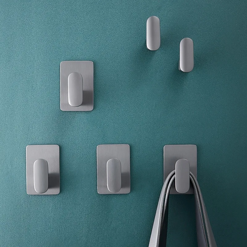 1 pcs Strong Adhesive Wall Hook Sticker Hanging Coat Rack Clothes Hanger Shower Robe Hook Kitchen Bathroom Towel Hooks Holder adhesive hooks wall coat rack wall hanger wall clothes hook kitchen hook towel hook
