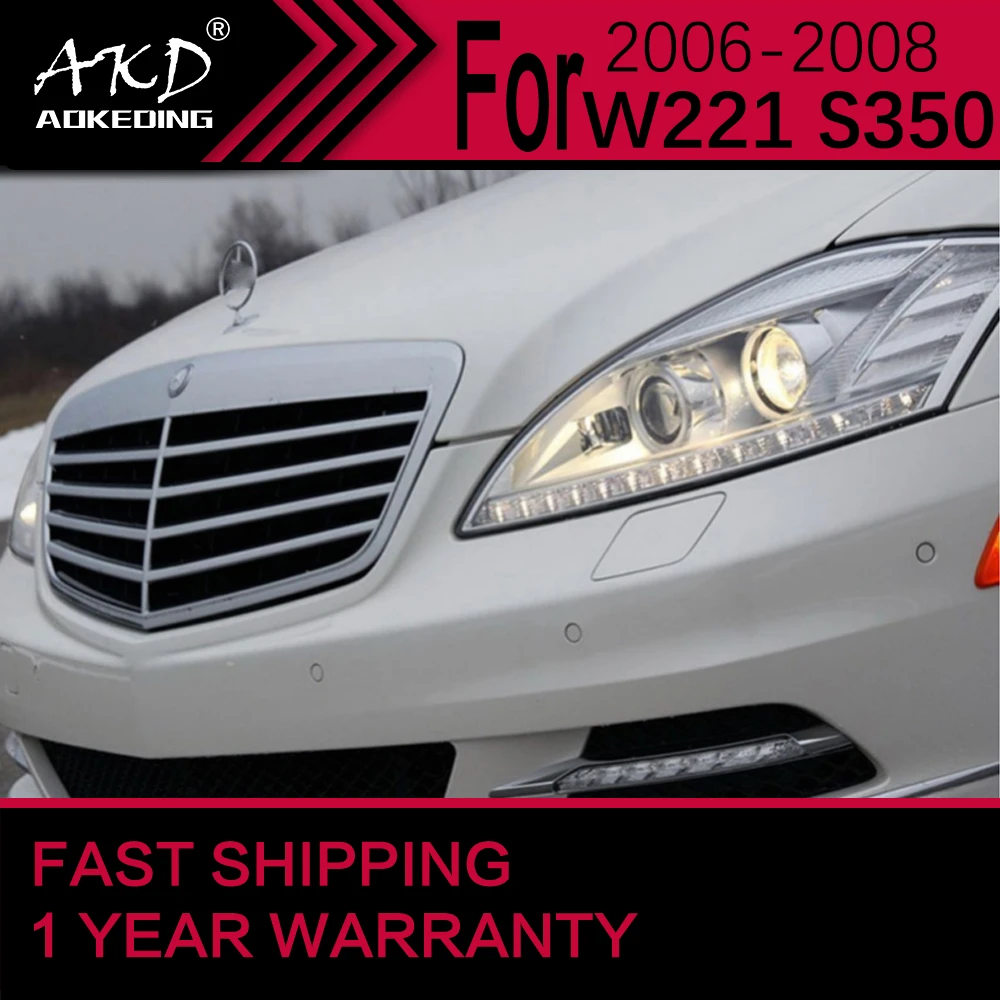 Car Lights for Benz W221 LED Headlight 20062009 S300 S350 S500 S600