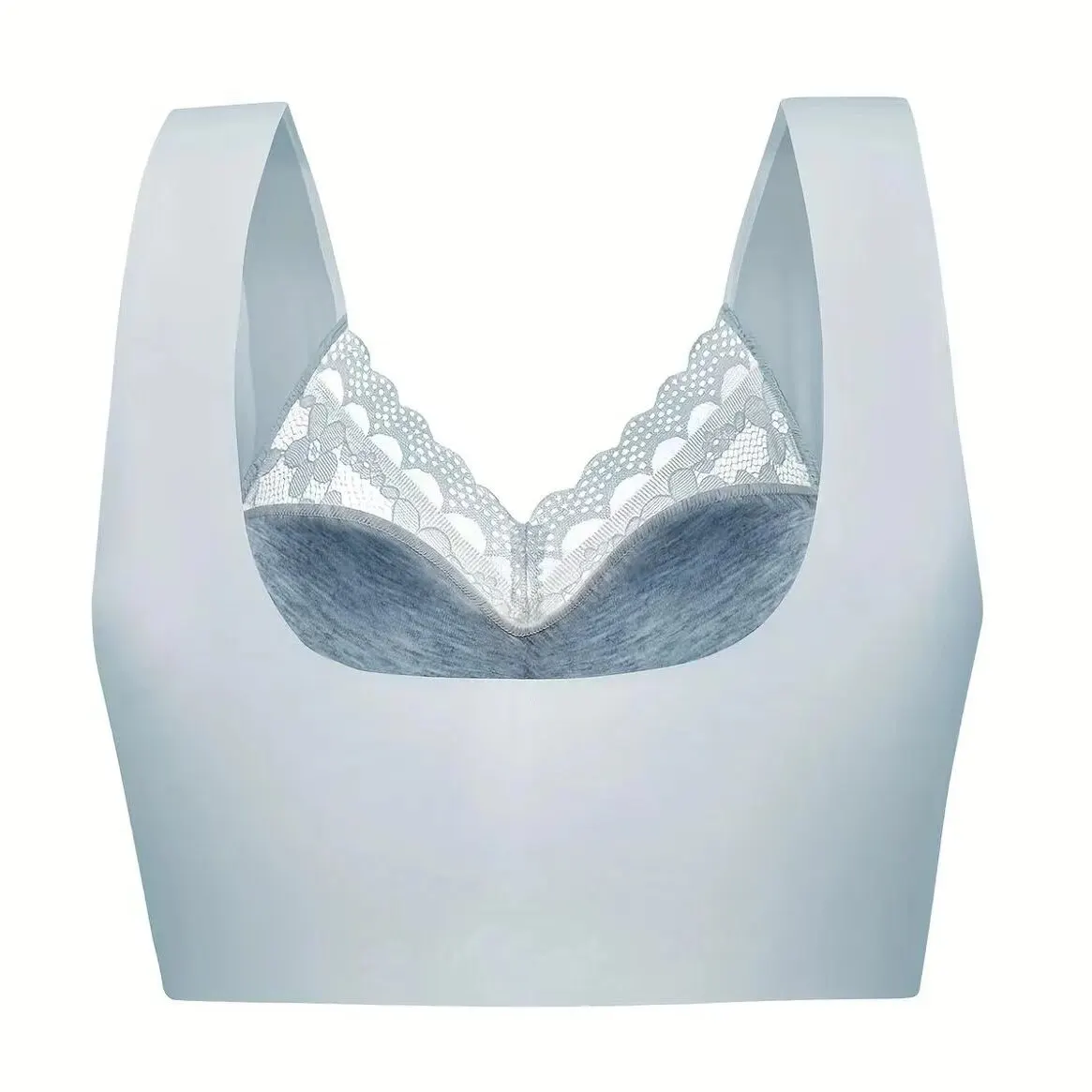 Women Lingerie Bra Lace Camisole Underwear Breathable V Neck Gather Up Soft Comfortabl Casual
