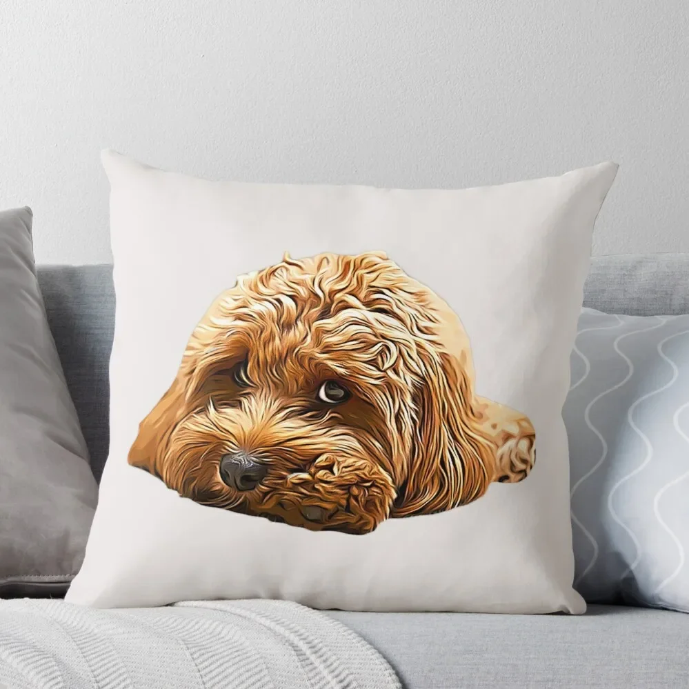 

Cavapoo Cavoodle Cockerpoo Puppy Designer Dog Poodle Mix Throw Pillow Anime Christmas Covers pillowcases for sofa cushions