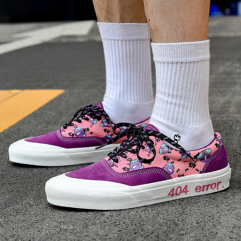 

Joiints Men Sneakers Summer Unisex Skate Shoes for Skateboarders Tennis Stylish Pattern Canvas Student Teenagers Rubber Sole