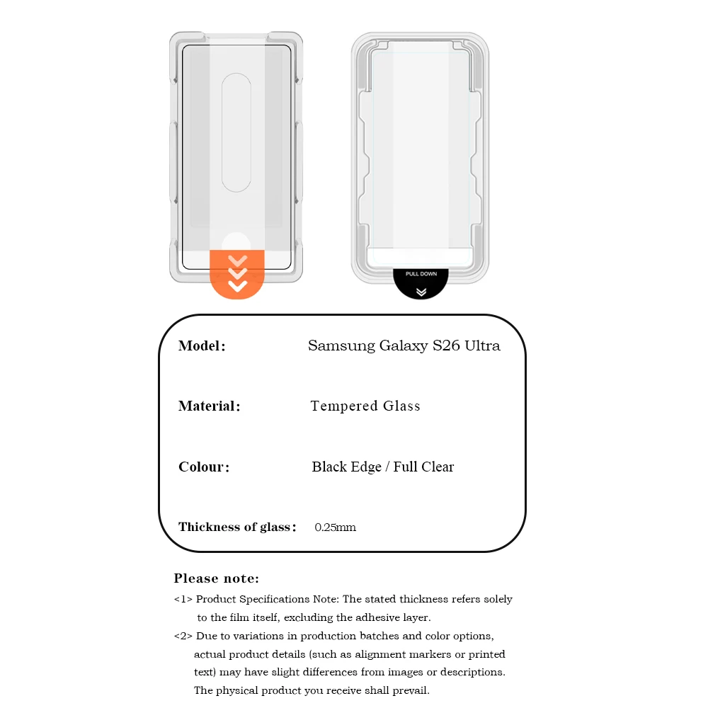 Lereach Tempered Glass Screen Protector with Positioning Box