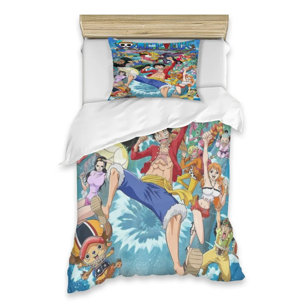 

Anime bed sheet Japan Luffy Solon King of Thieves comfortable children adult cartoon photo bed sheet set