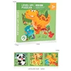 Magnetic Puzzles Games for Kids Busy Quiet Cartoon Animals Jigsaw Book Montessori Baby Educational Toys Children's Early Gifts 6