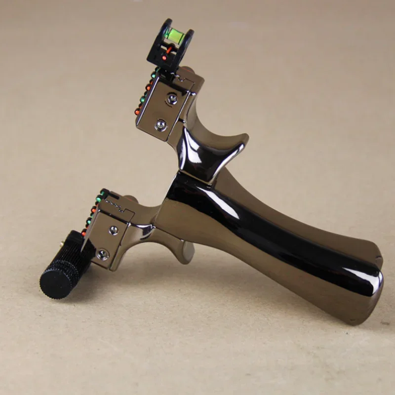 Laser Slingshot Upgrade Outdoor Shooting Catapult Double Screw Quick Pressure Rubber Band Hunting Toy