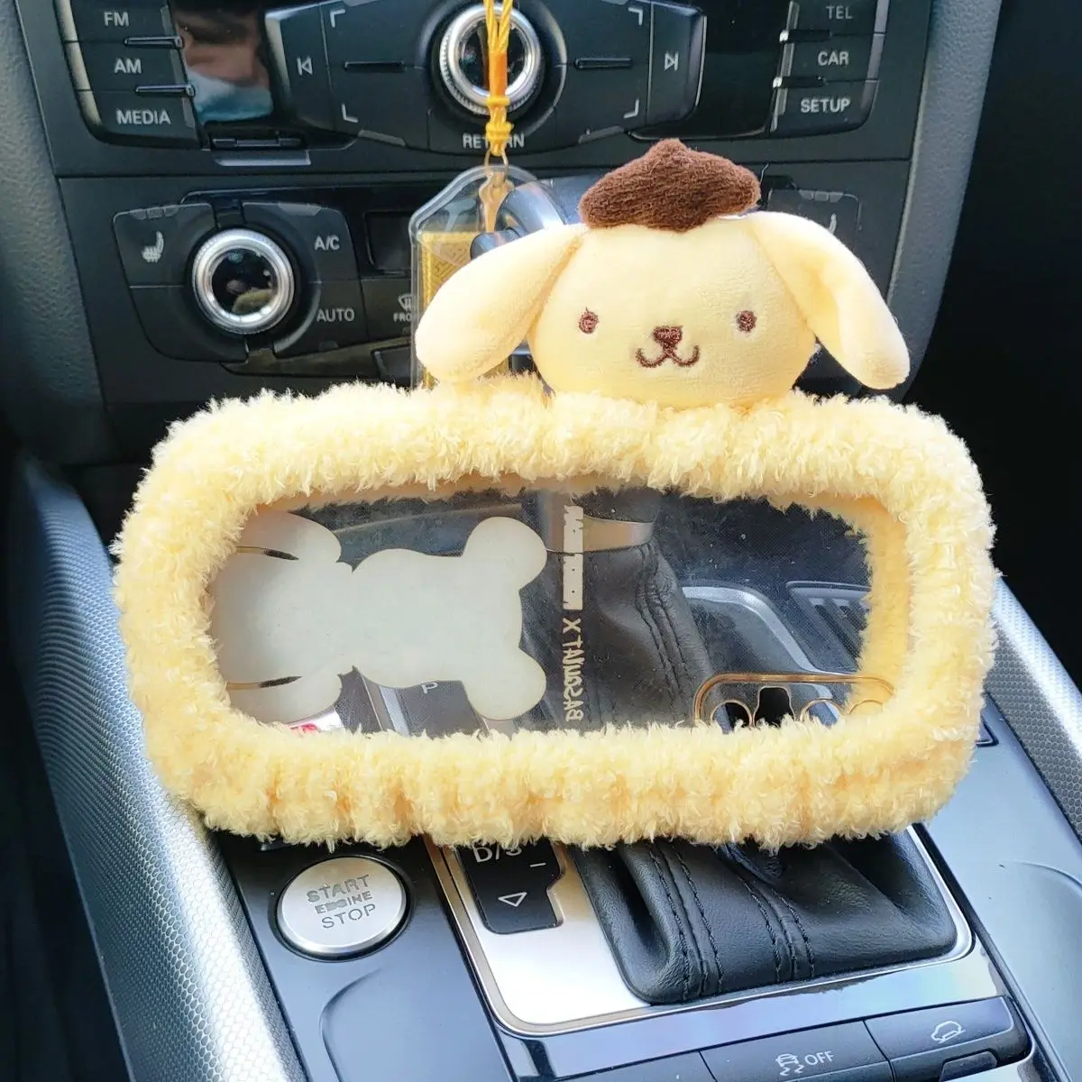 Cartoon Animal Vehicle Decoration Set Universal Car Rearview Mirror Cover Automotive Interior Accessories