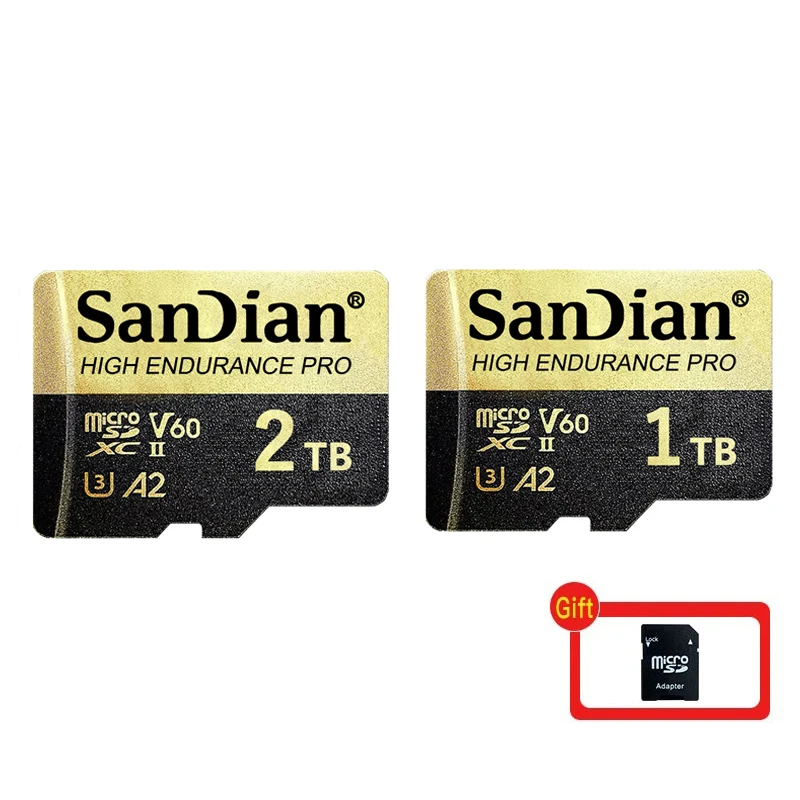 SanDian Uitra 마이크로 SD 카드, 고속 메모리 카드, 모니터 전화 카메라용 TF 미니 SD 플래시 카드, 1TB, 2TB