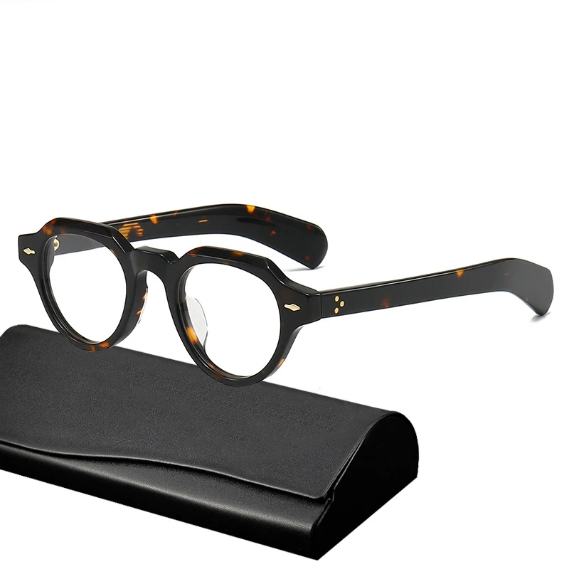 

Vintage Round Acetate Optical Eyeglasses for Men Women Top Quality Retro Myopia Prescription Glasses Frame Brand Design Eyewear