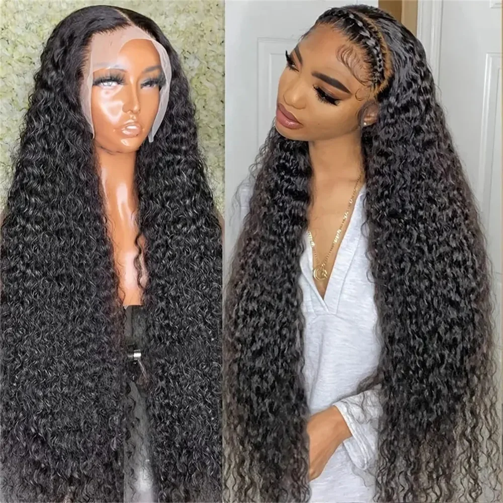 

150%-180% Density Deep Wave Hd Frontal Wig Brazilian 13x4 13x6 Lace Front Water Wave Curly Human Hair Wigs For Women Pre Plucked