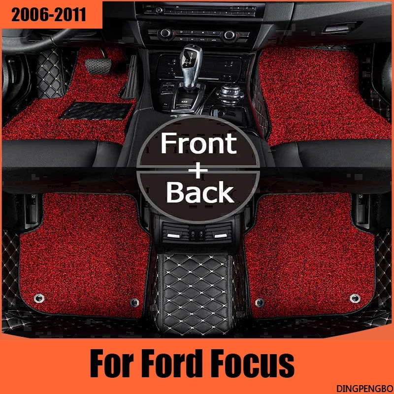 

Car Floor Mats For Ford Focus 2006 2007 2008 2009 2010 2011 Custom Auto Foot Pads Automobile Carpet Cover Interior Accessories