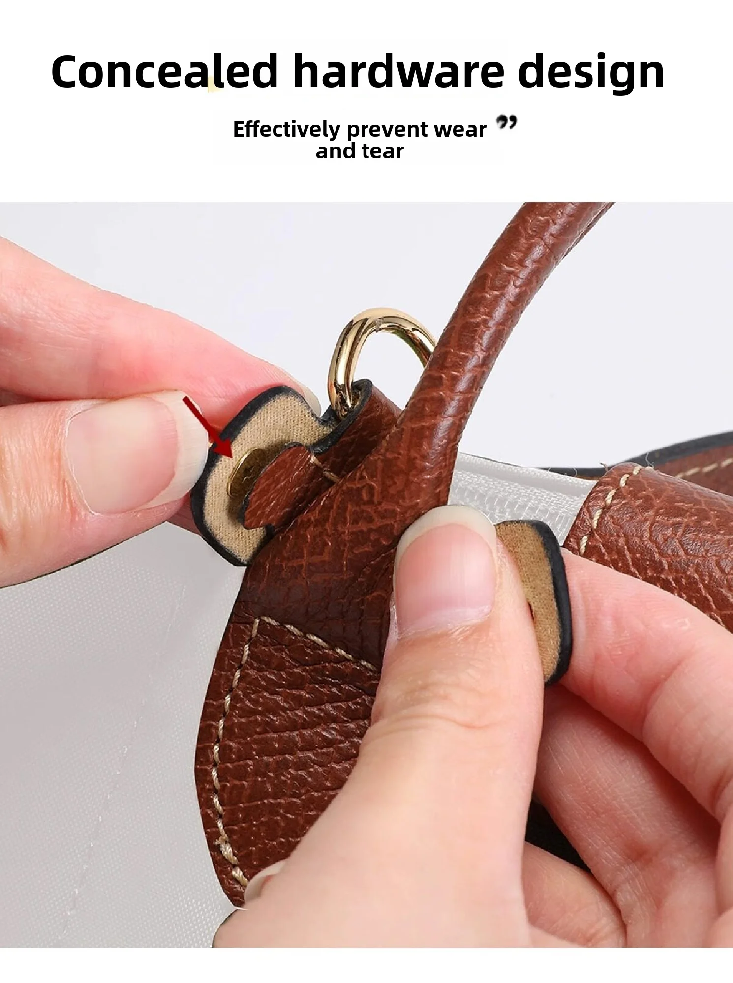 Leather Bag Shoulder Strap For Longchamp S Durable Gift Bag Modification Without Punching Strap Bag Accessories