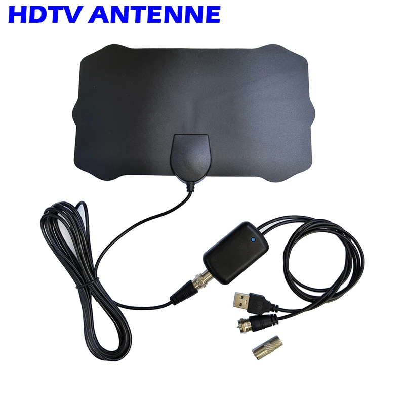 Digital HDTV Antenna DVBT DVBT2 TV Aerial Indoor1080P 4K 3Meter