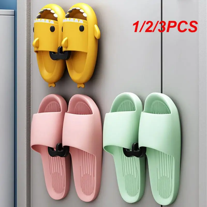 123PCSSlippersRackNoPunchingBathroomSimpleSlipperHookToilet