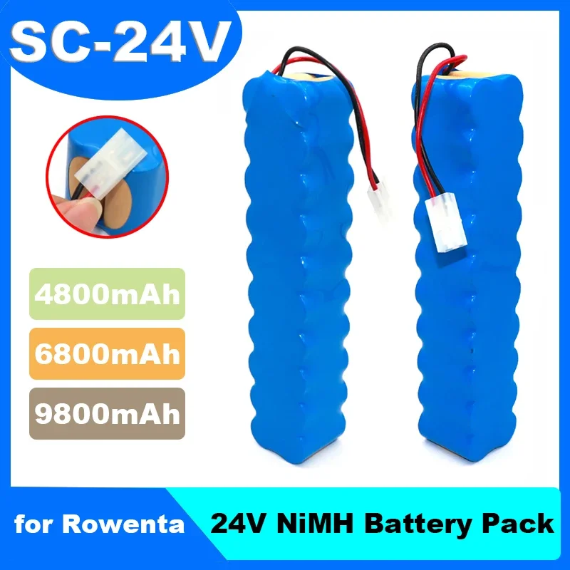 Nuovo 9800Mah Per Rowenta 24V Nimh Battery Pack Cd Aspirapolvere Besen Air Force Extreme Rh8770 Rh8771Ws Rh877501 Rh8779 Rh877901