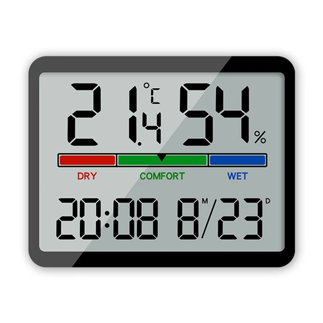 Digital Hygrometer Indoor Thermometer Hd 3.5inch Large Lcd Screen