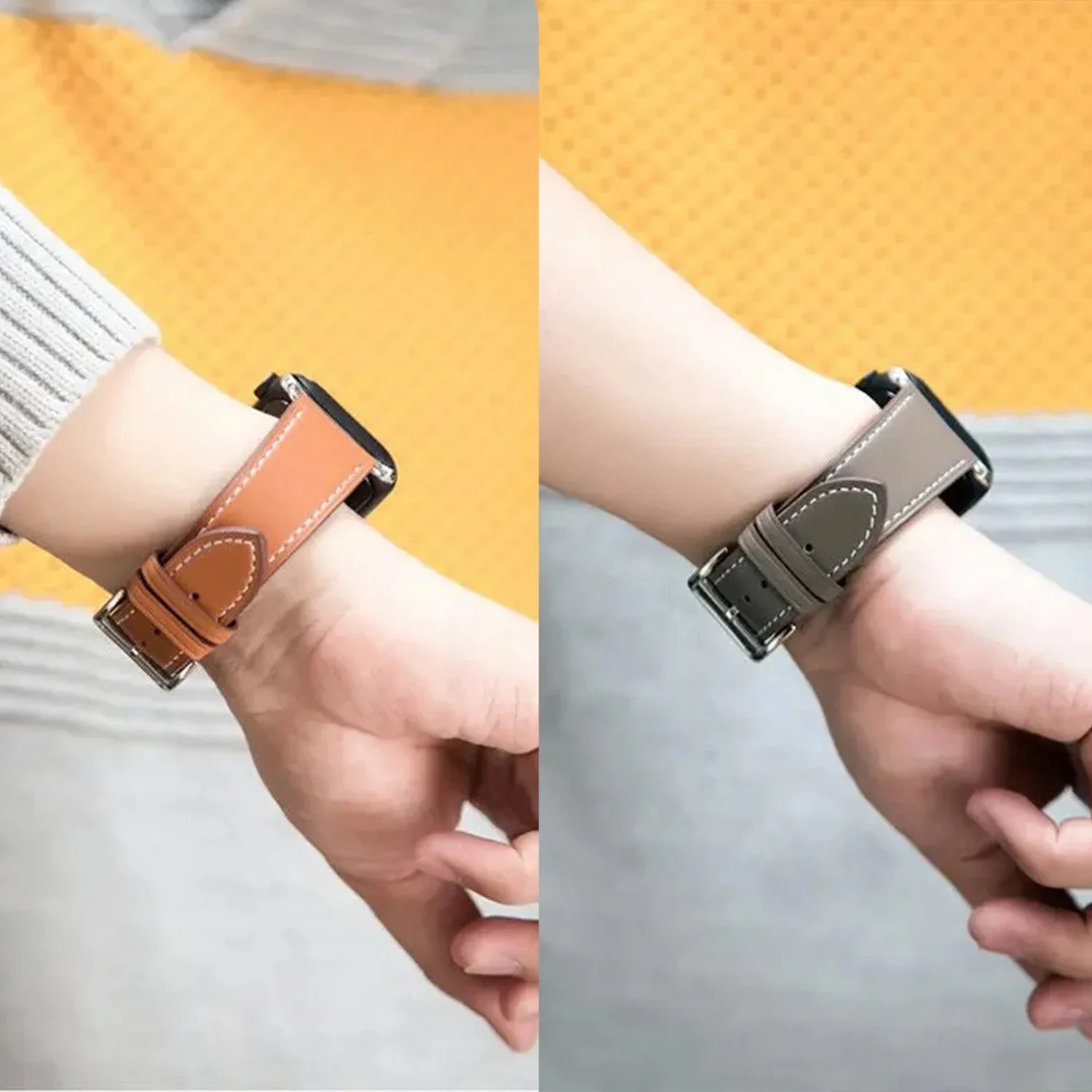 Premium Leather Watch Strap - Sport Bracelet