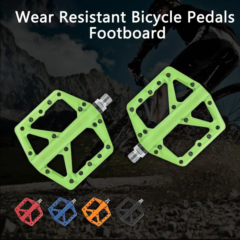 

Bicycle Pedals 1 Pair Professional Non-slip Easy Installation Wear Resistant Bicycle Pedals Footboard Cycling Supplies