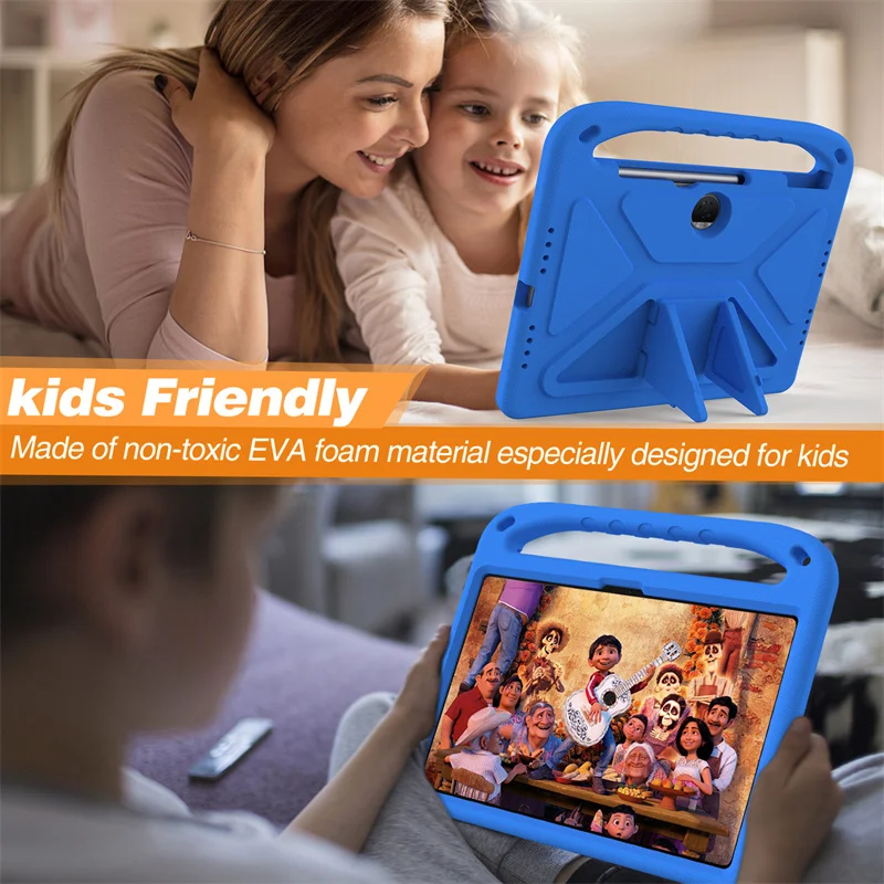 Bonito Eva Portátil Case Kickstand Tablet à Prova de Choque para Crianças Capa para Honor Pad Hey2-w19 W09 12 1 - Imagem 6
