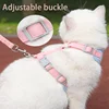Puppy Harness and Leash Set, Breathable Pet Harness for Small and Medium-Sized Dogs and Cats, French Bulldog, Chihuahua, Poodle Pet Supplies 3