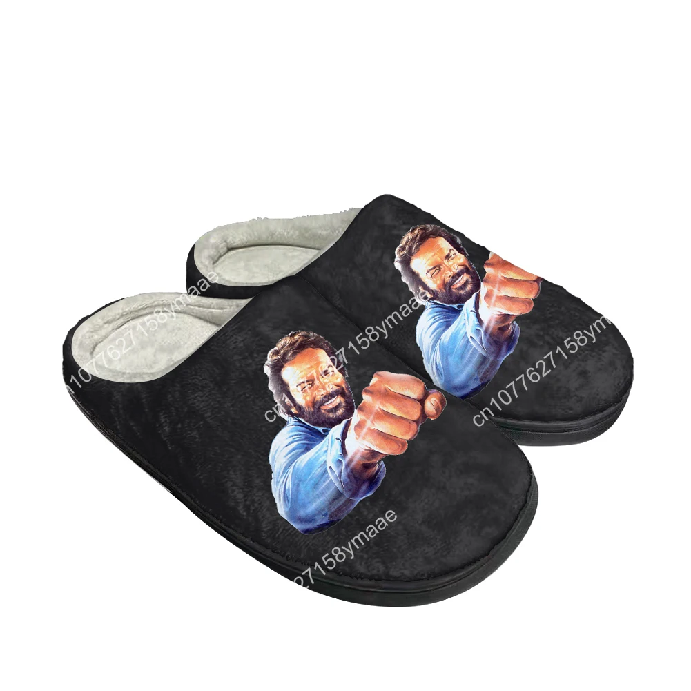 Hot Cool Bud Spencer Fashion Cotton Custom Slippers Mens Womens Sandals Plush Casual Keep Warm Shoes Thermal Comfortable Slipper