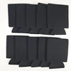 50PCS Foam Can Cooler Drink Cup Bottle Sleeve Insulator Wrap Cover New Black 2