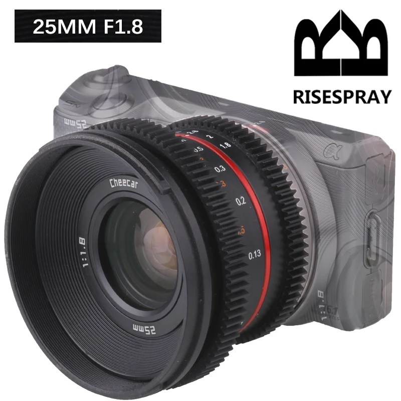 

RISESPRAY 25mm F1.8 APS-C Large Aperture Fixed Focus Mirror Camera Portrait Lens For CANON Sony Nikon Fuji Olympus Panasonic