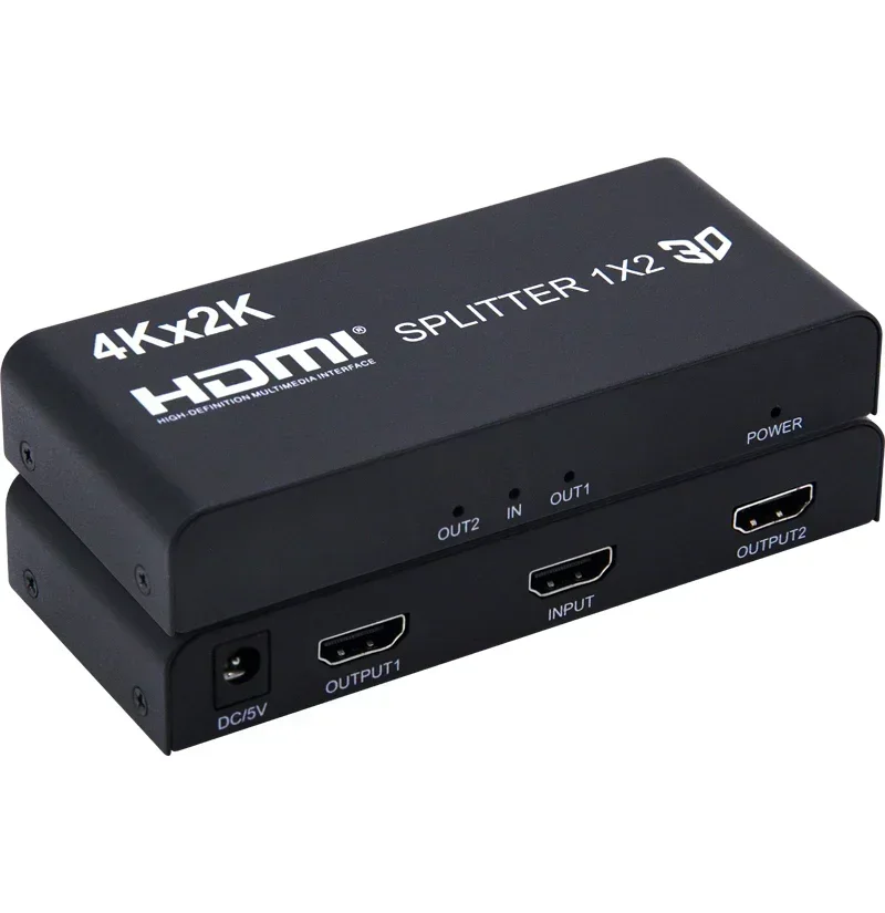 Ultra HD 4K HDMI Splitter with Dual Display Capability