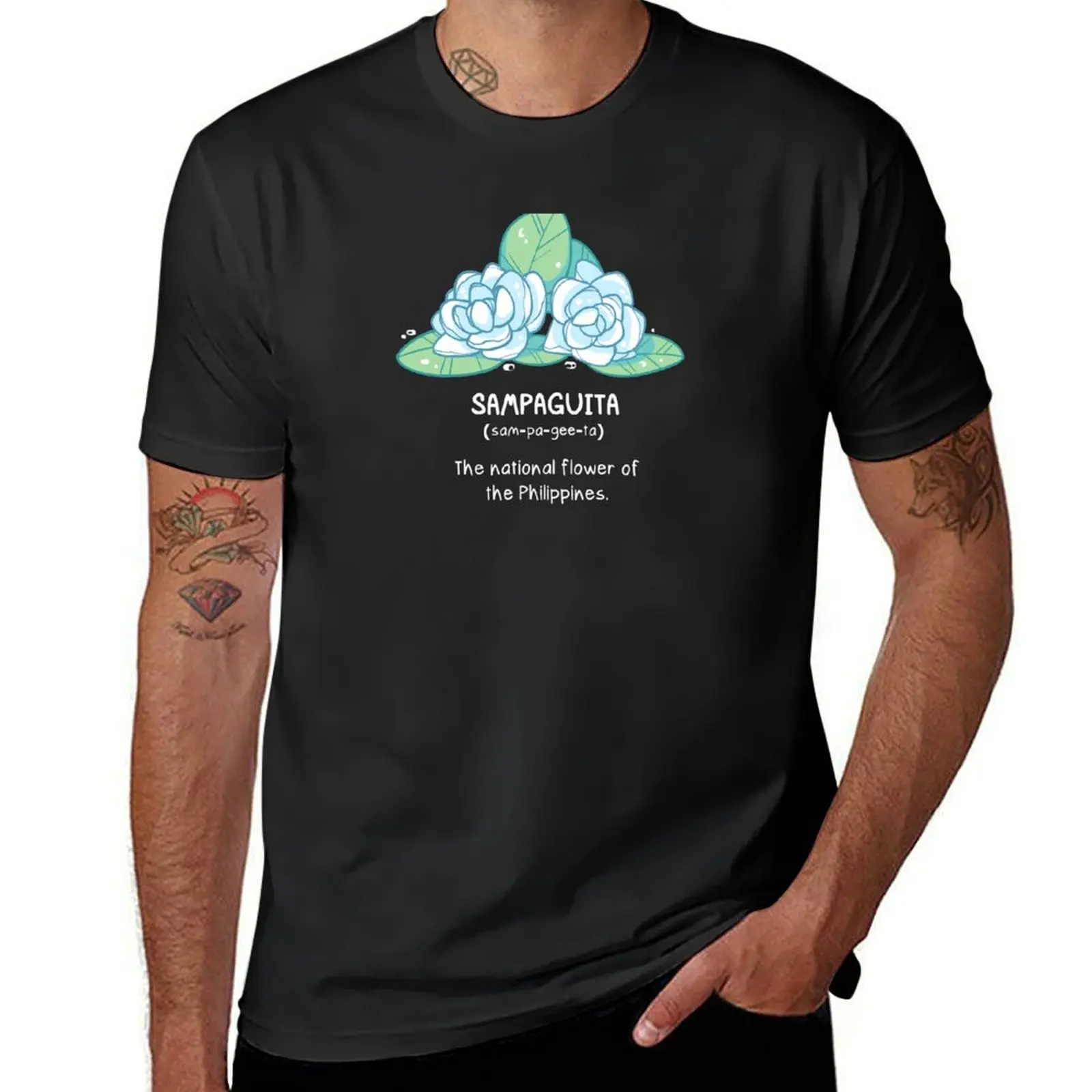 

BnW: Sampaguita T-shirt quick drying boys animal print aesthetic clothes fitted t shirts for men