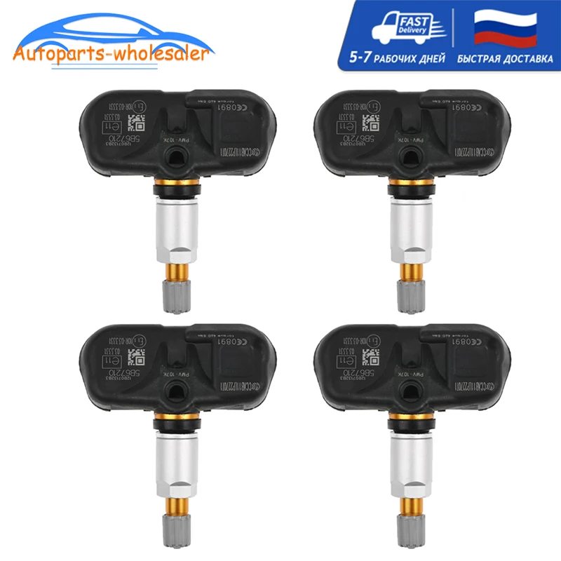 4 PCS Car TPMS Tire Pressure Sensor Monitor For 2005 2012 Lexus GS ES