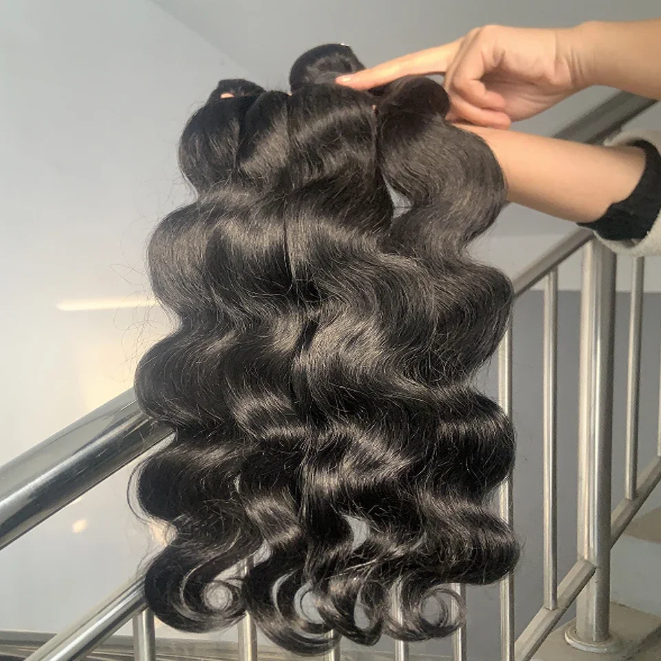 Virgin Raw Loose Deep Wave Human Hair Bundles Deal Jerry Curly Hair Bundles Brazilian Wet and Wavy Hair Weave Hir Extensions 18A