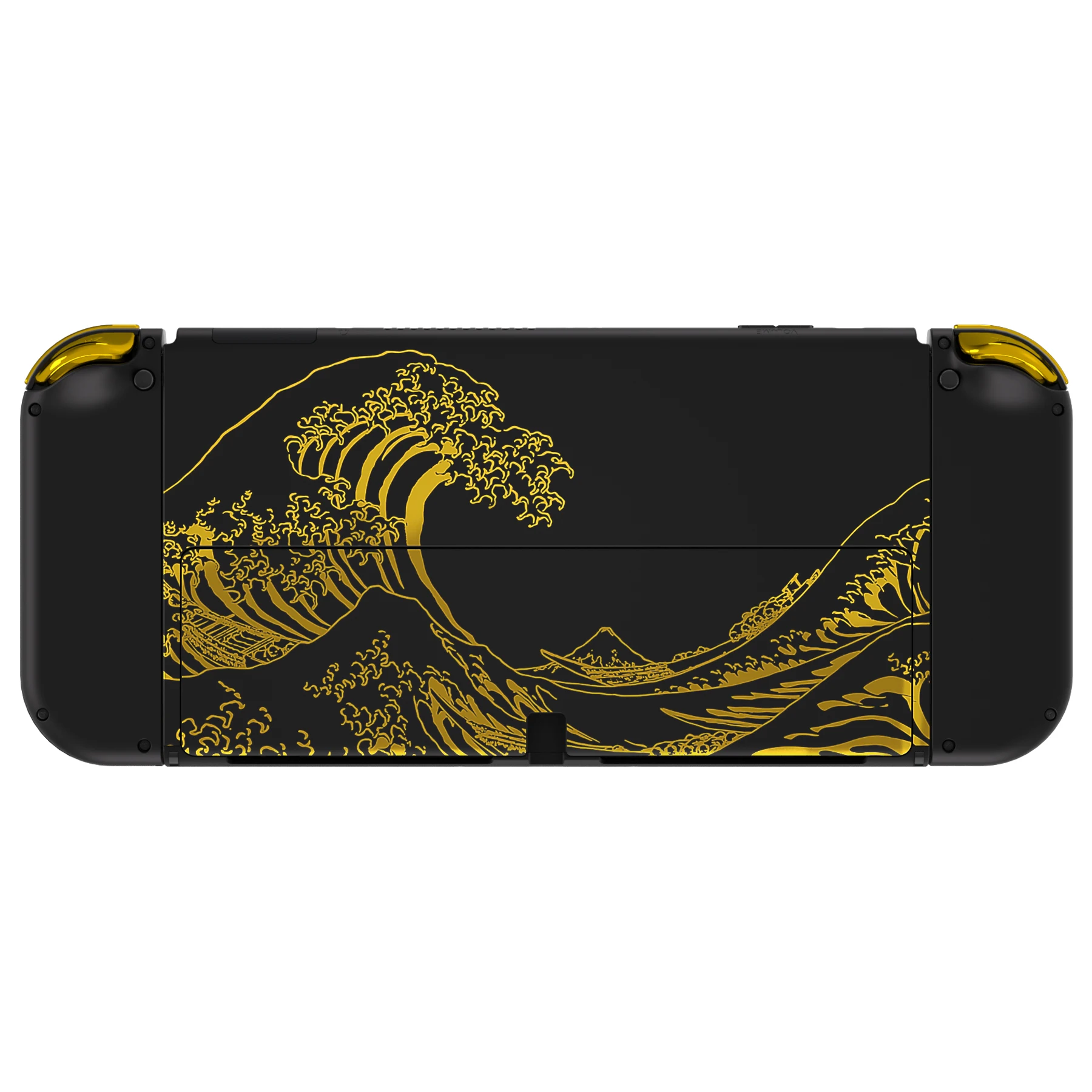 Extremate Splattering Pintura Conjunto Completo Escudo Substituição Placa Traseira Kickstand Botões de Alojamento Joycon para Nintendo Switch Oled - Image 6