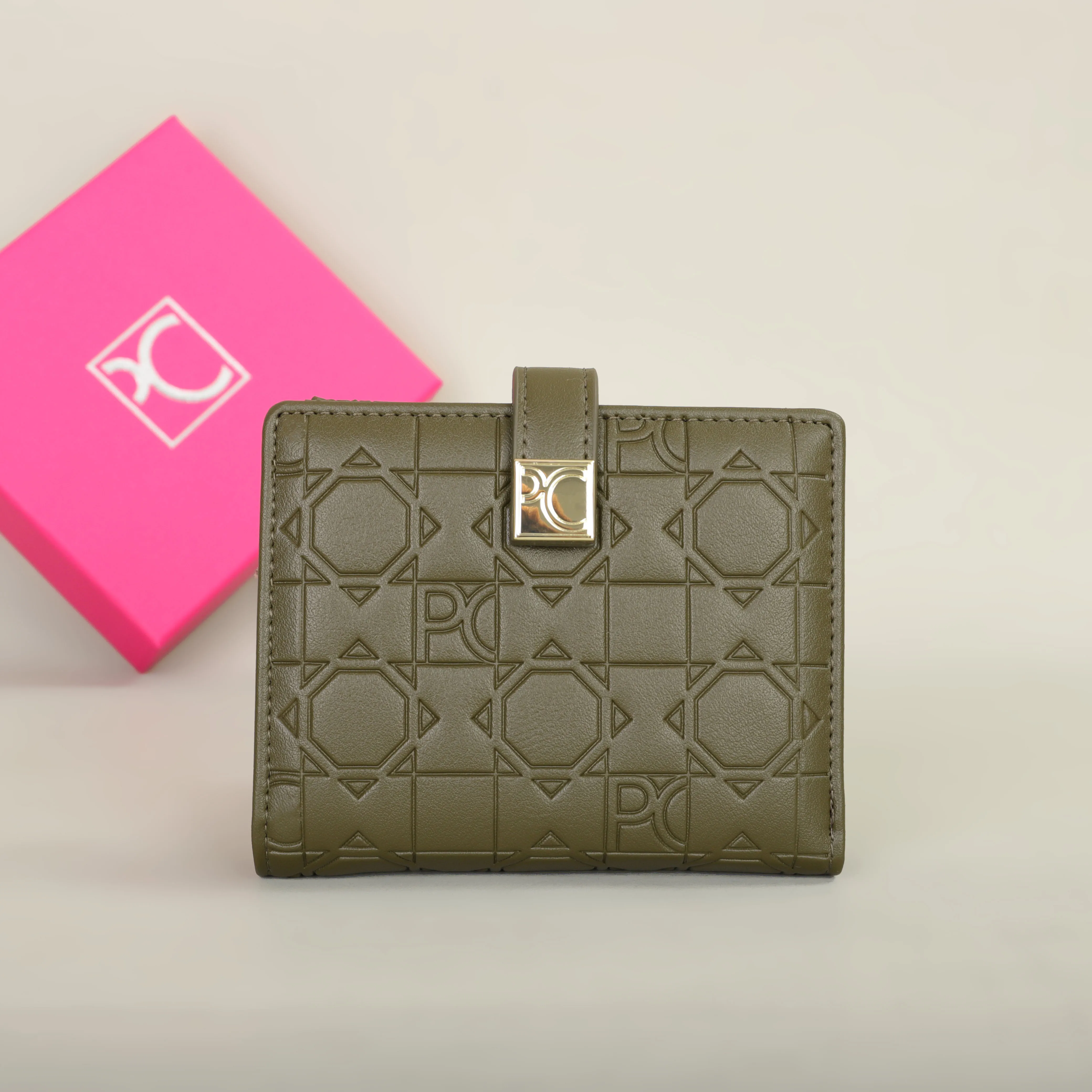 PG Patsy Garis Fashion Classic Retro Women's Wallet – Stylish Letter Print Card Holder